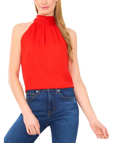 Cece Sleeveless Halter Top In Animal Print