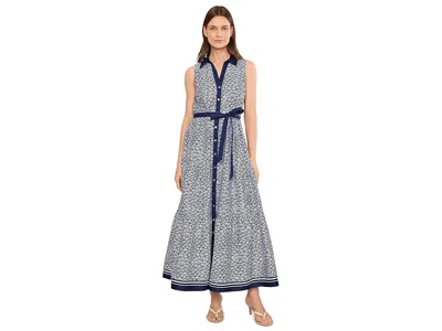 Cece Sleeveless Polo Shirt Midi Dress Women's Dress Classic Navy: 2xl In Multi