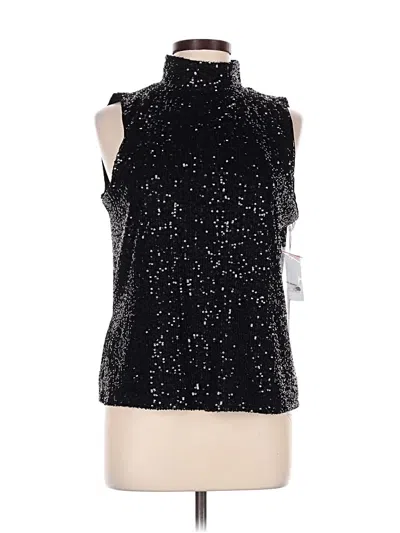 Cece Sleeveless Top Black High Neck Tops
