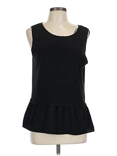 Pre-owned Cece Sleeveless Top Black Scoop Neck Tops