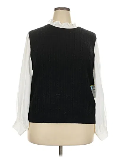 Pre-owned Cece Sleeveless Top Black Turtleneck Tops