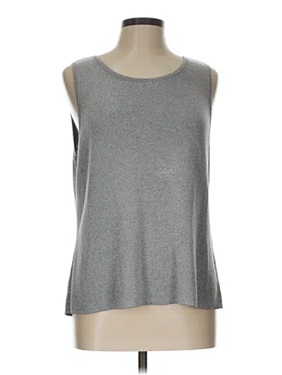 Pre-owned Cece Sleeveless Top Gray Boatneck Tops