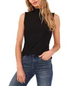 Cece Sleeveless Turtleneck In Black