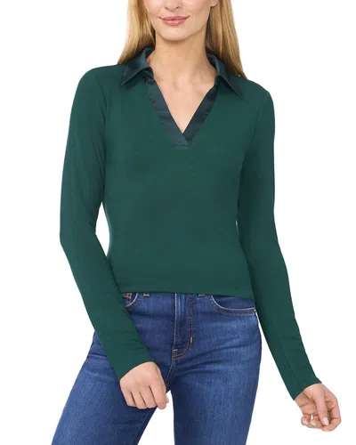 Cece Slim Fit Top In Green
