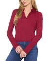 Cece Slim Fit Top In Red