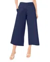 Cece Smock Waist Pull On Pants In Blue