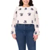 Cece Smocked Cuff Top In New Ivory