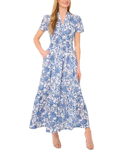 CECE CECE SMOCKED WAIST MAXI DRESS