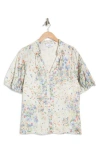 Cece Split Neck Top In Multi