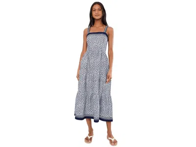 Cece Square Neck Tank Midi Dress Women's Dress Classic Navy: Xs In Multi
