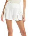 Cece Stitch Pleat Short In White