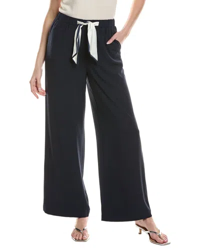 Cece Straight Leg Contrast Pant In Black