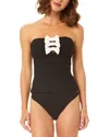 Cece Strapless Bow Tankini In Multi