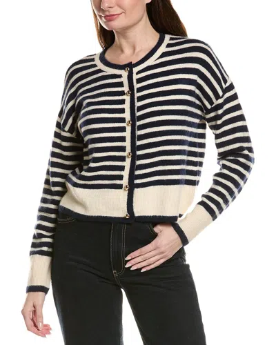 Cece Stripe Cardigan In Neutral