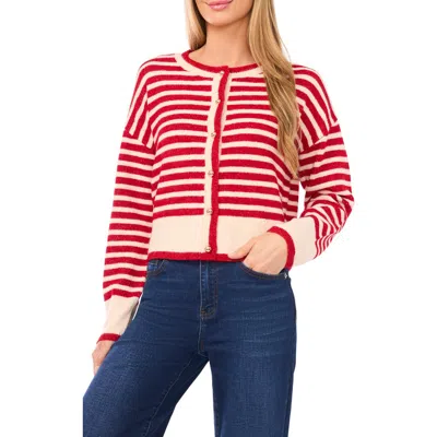 CECE CECE STRIPE CARDIGAN