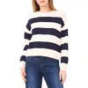 Cece Stripe Roll Neck Sweater In Multi