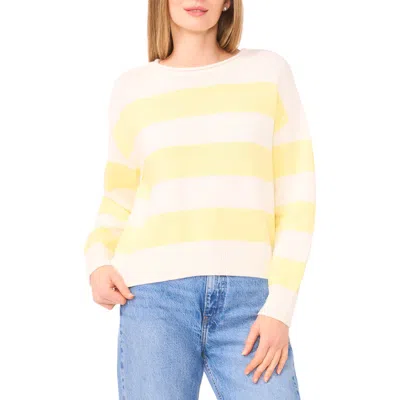 Cece Stripe Roll Neck Sweater In Multi