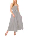 Cece Striped Smocked Maxi Dress In Blue
