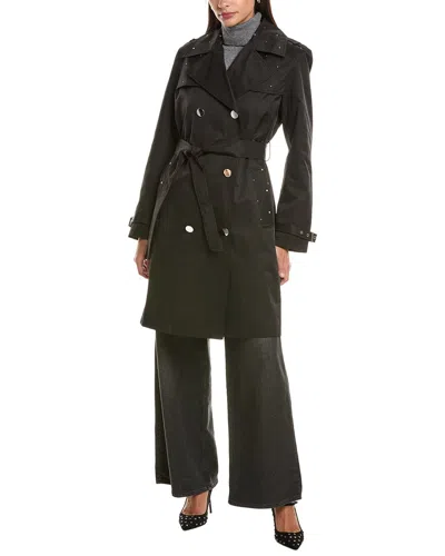 Cece Studs Trench Coat In Black