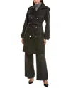Cece Studs Trench Coat In Black