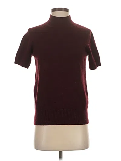 Pre-owned Cece Sweater Vest In Burgundy