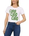 Cece Ciao Crewneck Cotton Graphic T-shirt