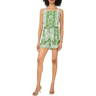 Cece Tank & Shorts Set In Green