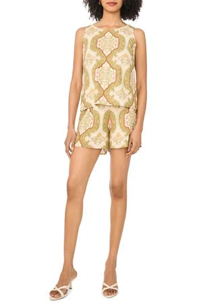 Cece Tank & Shorts Set In Brown