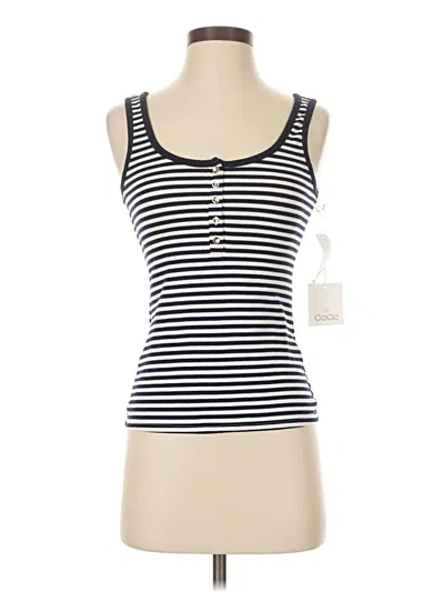 Cece Tank Top Blue Strapless Neckline Tops