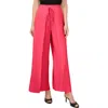 Cece Tie Front Overlay Wide Leg Pants In Bright Geranium