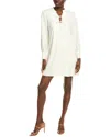 Cece Tie-front Shift Dress In White