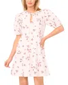Cece Floral Cotton Eyelet Dress