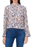 Shop Cece Tie High Neck Long Sleeve Top