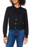 Cece Regular Fit Wool-blend Cardigan In Black
