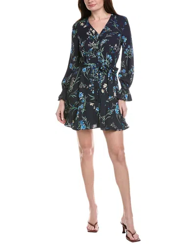 Cece Tie Waist Mini Dress In Multi