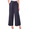 Cece Tie Waist Wide Leg Jeans In Blue