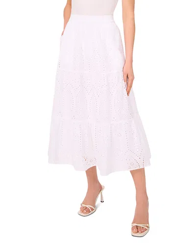 CECE CECE TIERED CIRCLE MIDI SKIRT