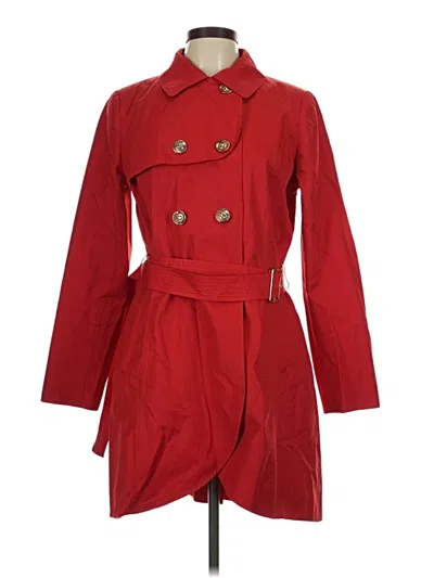 Pre-owned Cece Trenchcoat In Red