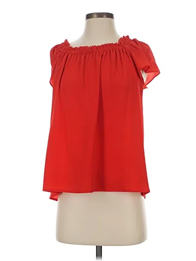 Pre-owned Cece Tube Top Red Strapless Neckline Tops
