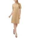 Shop Cece Turtleneck Rib Sweater Dress In Multi