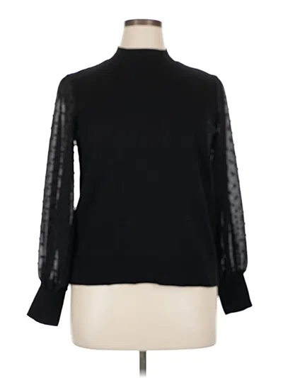 Pre-owned Cece Turtleneck Sweater In Black