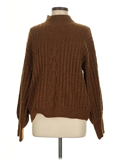 Pre-owned Cece Turtleneck Sweater In Brown