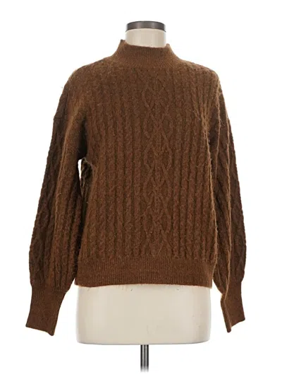 Pre-owned Cece Turtleneck Sweater In Brown