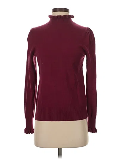 Pre-owned Cece Turtleneck Sweater In Burgundy