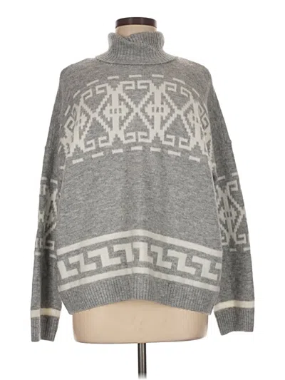 Pre-owned Cece Turtleneck Sweater In Gray