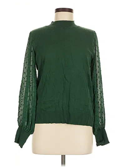 Pre-owned Cece Turtleneck Sweater In Green