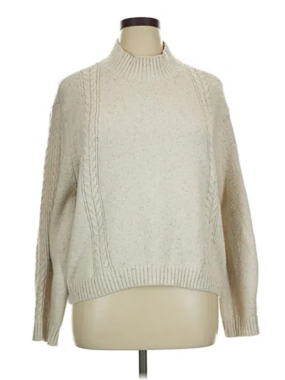 Pre-owned Cece Turtleneck Sweater In Ivory