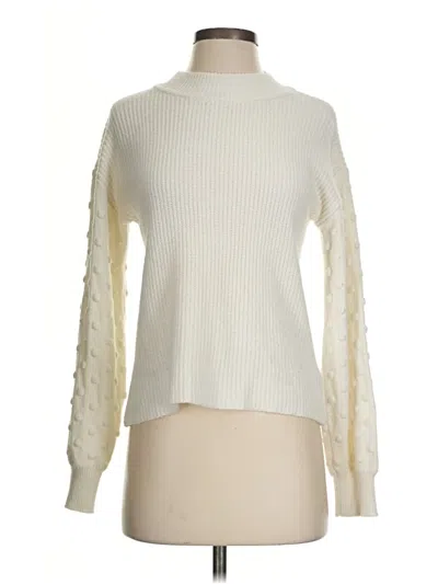 Pre-owned Cece Turtleneck Sweater In Ivory