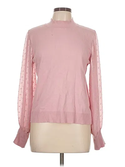 Pre-owned Cece Turtleneck Sweater In Pink