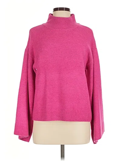 Pre-owned Cece Turtleneck Sweater In Pink
